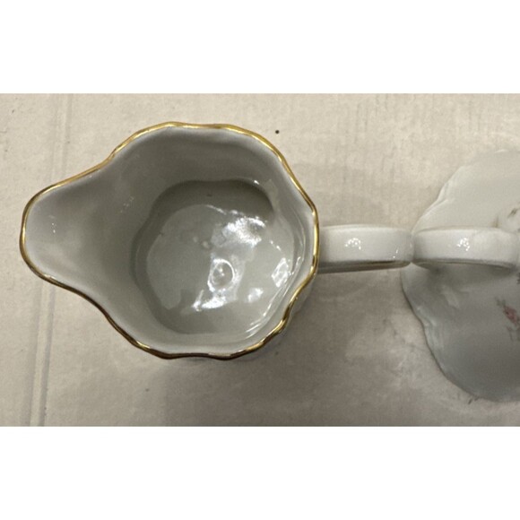 Hutschenreuther Selb Bavaria Richelieu Selb Creamer And Sugar w/Lid Vintage Pink - Picture 3 of 6